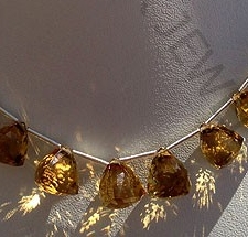 Beer Quartz Faceted Chestnut 