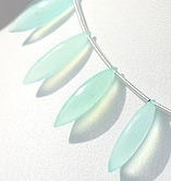 Dyed Blue Chalcedony dew drop shape