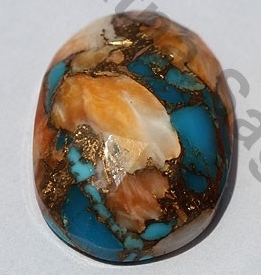 Turquoise Gemstone Rose Cut Cabochon