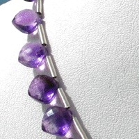 Amethyst Gemstone Puffed Diamond Cut