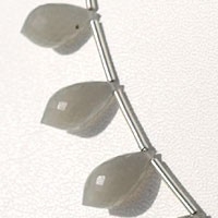 Grey Moonstone  Chandelier Briolette