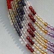 Semi Precious Multi Plain Round