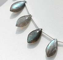 Labradorite Gemstone Dolphin Shape Beads