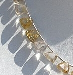 Golden Rutilated Quartz Trilliant Cut 