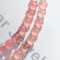 Pink Chalcedony Heart Briolette