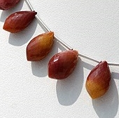 Mookatite Jasper Dolphin Shape Beads