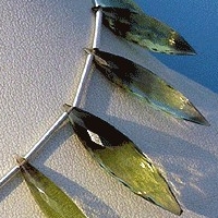 Bi-color Quartz  Dew Drops