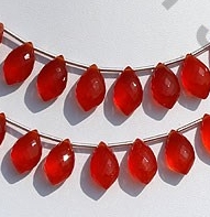 Carnelian Gemstone Dolphin Briolette