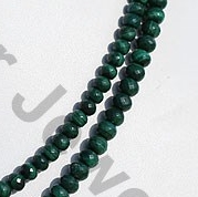 Malachite Faceted Rondelle