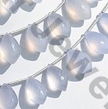 Chalcedony Gemstone Dolphin Briolette