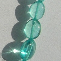 Apatite Gemstone Beads  Oval Plain