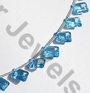 aaa Blue Topaz Gemstone Octagons
