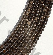 Smoky Quartz Gemstone Plain Beads