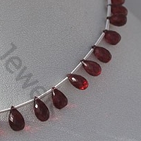 Rubellite Garnet  Tear Drops Briolette