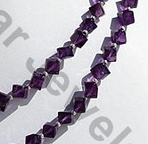 Amethyst Gemstone  Faceted Cube