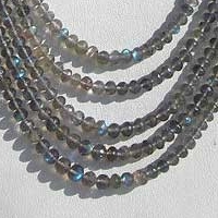 Labradorite Gemstone  Faceted Roundels
