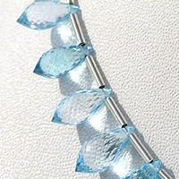 Blue Topaz Gemstone Chandelier Briolette