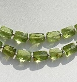Peridot Faceted Rectangle