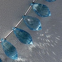 Blue Topaz Gemstone Chandelier Briolette
