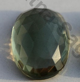 Green Amethyst Rose Cut Cabochon