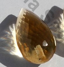 Citrine half Drilled Gemstone