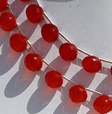 Carnelian Gemstone  Onion Shape
