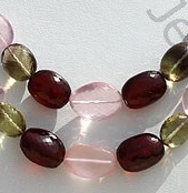 Semi Precious Multi  Faceted Nuggets