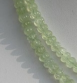 Prehnite Gemstone Pumpkin beads