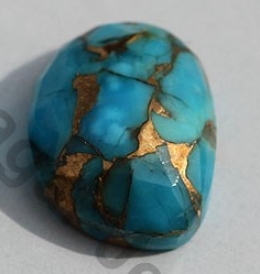Turquoise Gemstone Rose Cut Cabochon