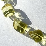 Lemon Quartz  Faceted Nuggets