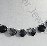 Black Rutilated Quartz Cushion Cut