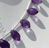 Amethyst Gemstone Dolphin Shape Beads