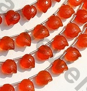 aaa Carnelian Gemstone Faceted Chubby Heart