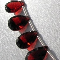Garnet Gemstone Concave Cut Pan