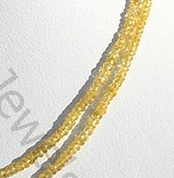Yellow Sapphire  Faceted Rondelles