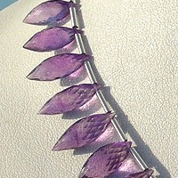 Amethyst Gemstone Beads  Dew Drops