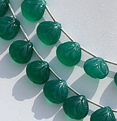 Green Onyx Carved Heart