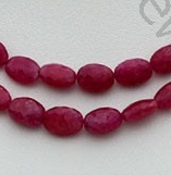 Pink Sapphire Oval Beads