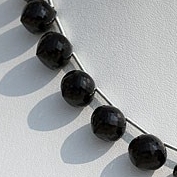Black Spinel Onion Shape Beads