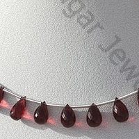 Rubellite Garnet  Tear Drops Briolette