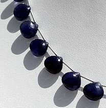 Sapphire Gemstone Heart Briolette