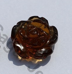 Cognac Quartz Half Drilled Gemstones