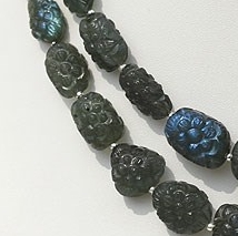 Labradorite Blue Fite Carved Nugget
