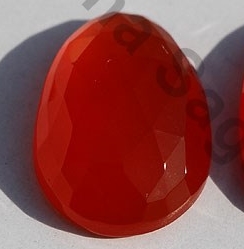 1 inch strand Carnelian Gemstone Rose Cut Slice