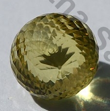 Lemon Quartz half drilled gemstones