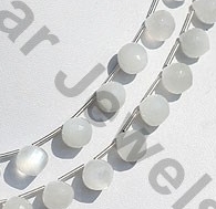 Grey Moonstone Onion Shape Beads