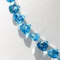 Blue Topaz Gemstone Trilliant