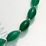 Green Onyx Gemstone Dholki Beads