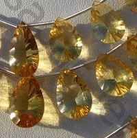 Honey Quartz  Concave Cut Pan