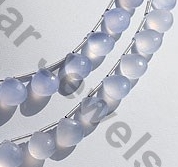 Chalcedony Gemstone Heart Briolette